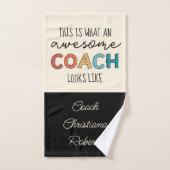 Geweldige coach | Beste coach ooit | Funny Coach G Handdoek (Handdoek)