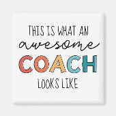 Geweldige coach | Beste coach ooit | Funny Coach G Magneet (Voorkant)