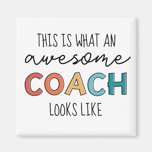Geweldige coach | Beste coach ooit | Funny Coach G Magneet (Voorkant)