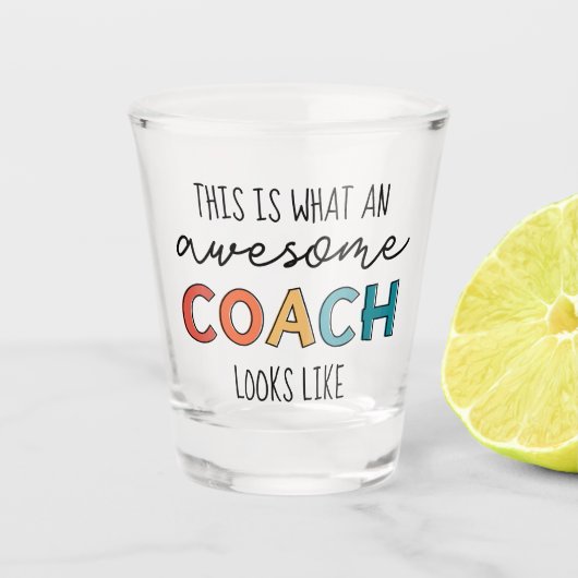 Geweldige coach | Beste coach ooit | Funny Coach G Shot Glas (Voorkant)