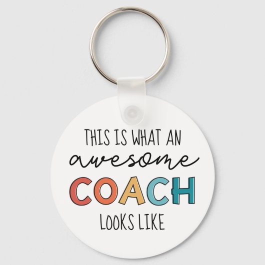 Geweldige coach | Beste coach ooit | Funny Coach G Sleutelhanger (Voorkant)