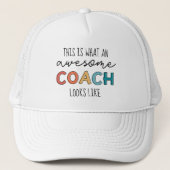 Geweldige coach | Beste coach ooit | Funny Coach G Trucker Pet (Voorkant)