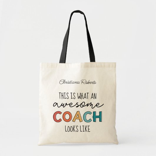 Geweldige coach | Beste coach ooit persoonlijke ca Tote Bag (Voorkant)