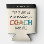 Geweldige coach | Gepersonaliseerde Beste coach ca Blikjeskoeler (Achterkant)