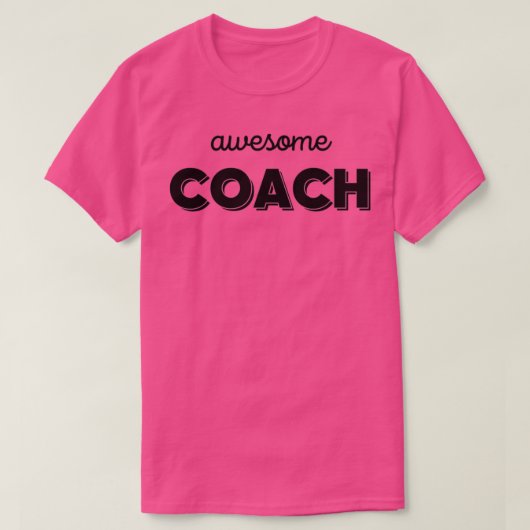 Geweldige coach t-shirt (Design voorkant)