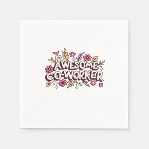 Geweldige collega, Collega Gift, Beste collega Gi Servet