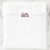 Geweldige collega, Collega Gift, Beste collega Gi Vierkante Sticker (Tas)