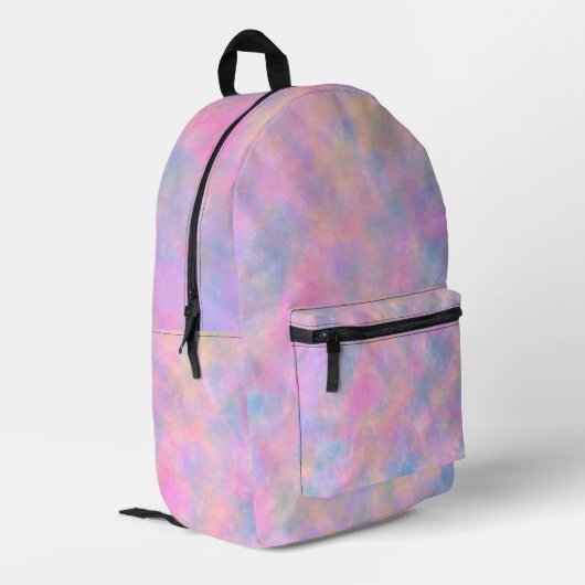 Geweldige combinatie van pastelkleuren bedrukte rugzak (Achterkant Hoek Links)