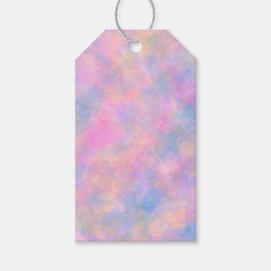 Geweldige combinatie van pastelkleuren cadeaulabel
