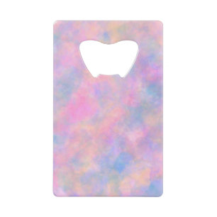 Geweldige combinatie van pastelkleuren creditkaart flessenopener
