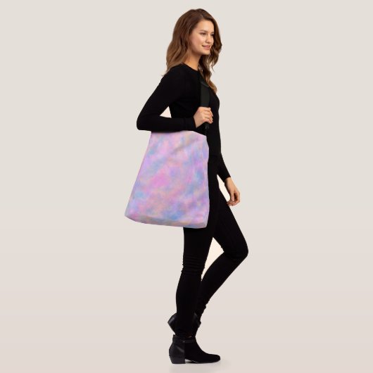 Geweldige combinatie van pastelkleuren crossbody tas (Op model)