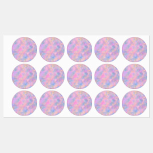 Geweldige combinatie van pastelkleuren labels