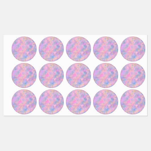 Geweldige combinatie van pastelkleuren labels (Vel)