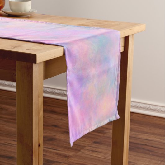 Geweldige combinatie van pastelkleuren lange tafelloper (Voorbeeld)