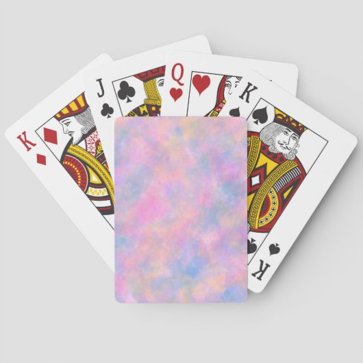 Geweldige combinatie van pastelkleuren pokerkaarten (Achterkant)
