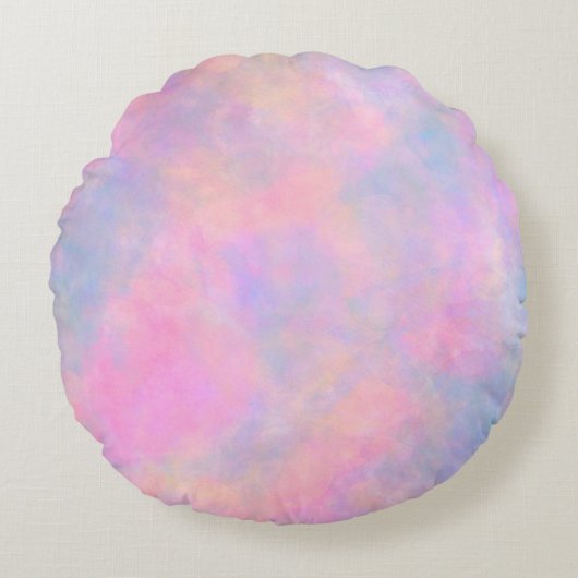 Geweldige combinatie van pastelkleuren rond kussen (Voorkant)