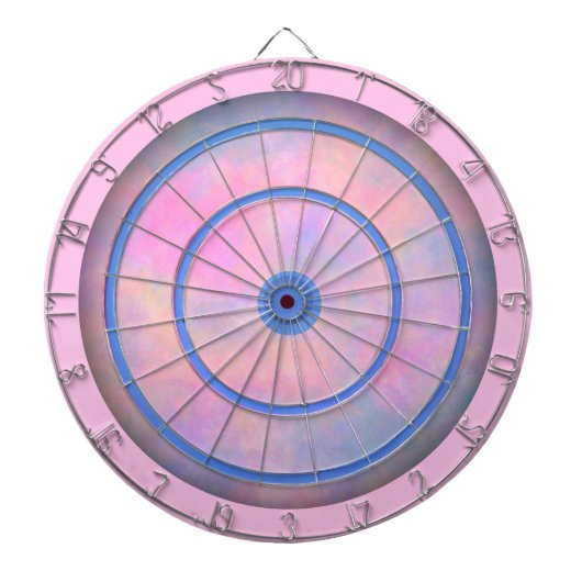 Geweldige combinatie van pastelkleuren verordening dartbord (Voorkant)