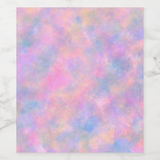 Geweldige combinatie van pastelkleuren wijn etiket (Enkel label)