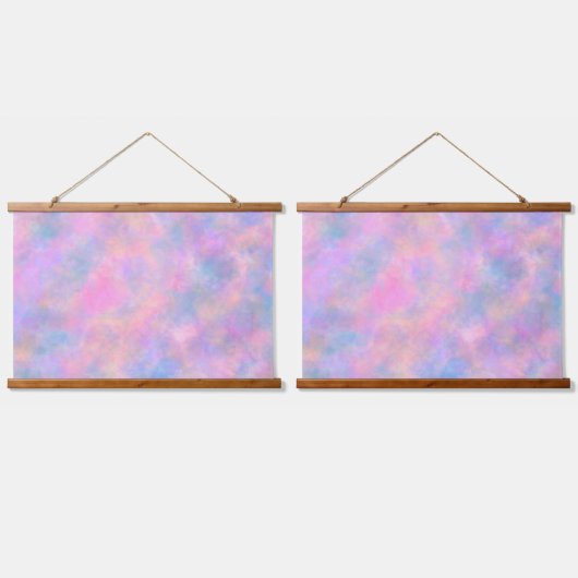 Geweldige combinatie van pasteltinten  hangend wandkleed (Dubbel)