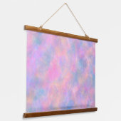 Geweldige combinatie van pasteltinten  hangend wandkleed (Gebogen)