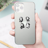 Geweldige componisten - set 3 - sticker (Telefoon)