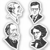 Geweldige componisten - set 6 - sticker (Voorkant)
