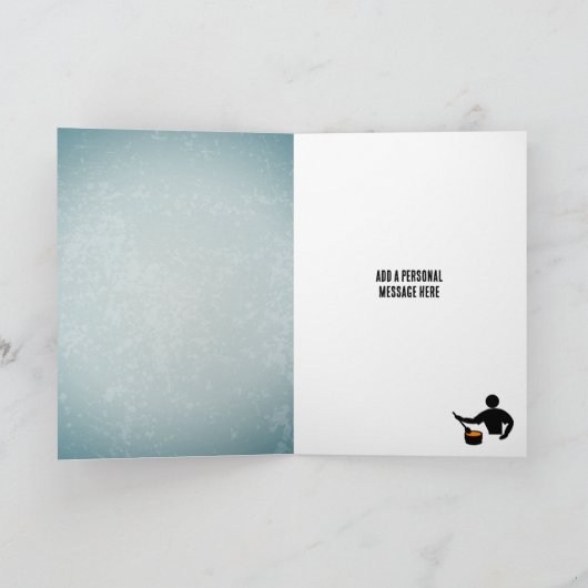 Geweldige cook, Chef of Dinner Host - Mannen Dank  Kaart (Binnen)