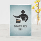 Geweldige cook, Chef of Dinner Host - Mannen Dank Kaart (Gele Bloem)