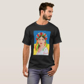 Geweldige Cool Oekraïens meisje Kunst Oekraïne Pri T-shirt (Voorkant volledig)
