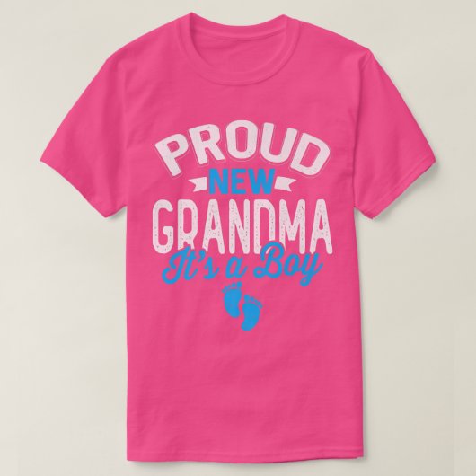 Geweldige Cool Proud New Grandma Het is een jongen T-shirt (Design voorkant)
