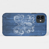 geweldige coole Antiek werking witte octopus Case-Mate iPhone Case (Achterkant (horizontaal))