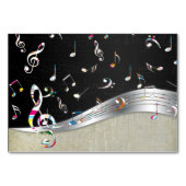 Geweldige coole "Music is Life" kleurrijke muziekn Kaart (Achterkant)