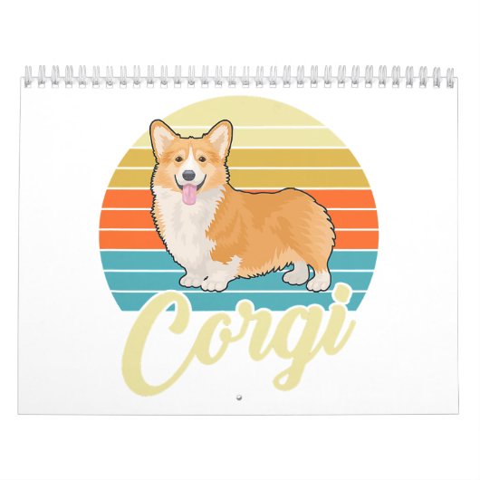 Geweldige Corgi 1970s  Retro Kalender (Hoes)