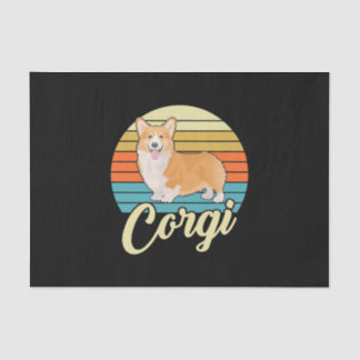Geweldige Corgi 1970s Retro Tissuepapier