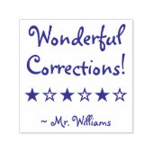 "Geweldige correcties!" Rubberstempel Zelfinktende Stempel (Design)