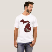 Geweldige Coyote Wolf Hunters Map Gift T-shirt (Voorkant volledig)