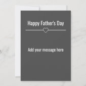 Geweldige Custom Number 1 Dad Vaderdag Kaart (Achterkant)