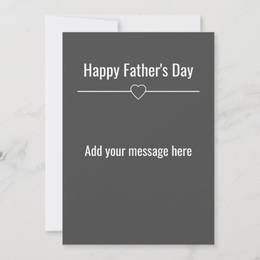 Geweldige Custom Number 1 Dad Vaderdag Kaart (Achterkant)