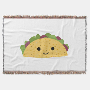 Geweldige Cute Cartoon Kawaii Smiling Taco Deken