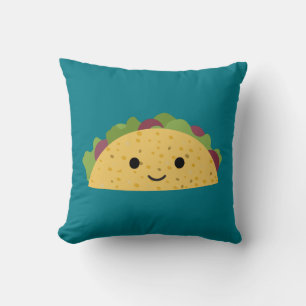 Geweldige Cute Cartoon Kawaii Smiling Taco Kussen