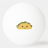 Geweldige Cute Cartoon Kawaii Smiling Taco Pingpongbal (Achterkant)