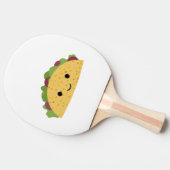 Geweldige Cute Cartoon Kawaii Smiling Taco Tafeltennisbatje (Zijkant)