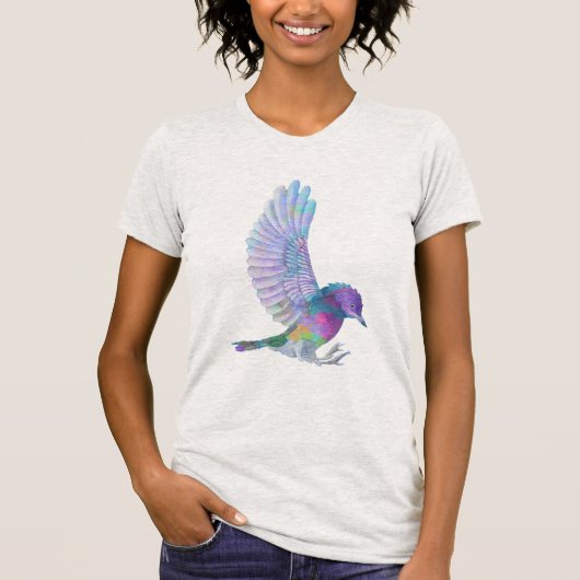 Geweldige Cute Colorful Bird T-shirt (Voorkant)