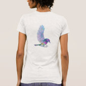 Geweldige Cute Colorful Bird T-shirt (Achterkant)