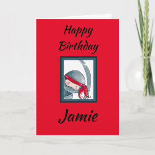 Geweldige Cute Ninja Kaart