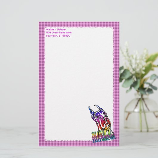 Geweldige Daansleuf gebeurt helder Briefpapier (Staand voorkant)