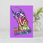 Geweldige Daansleuf gebeurt helder Kaart (Staand voorkant)