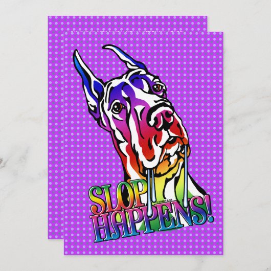 Geweldige Daansleuf gebeurt helder Kaart (Voorkant / Achterkant)