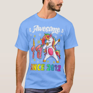 Geweldige Dabbing Unicorn Birthday 11-jarig meisje T-shirt