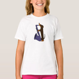 Geweldige Dachshund Dog-spelsaxofone T-shirt